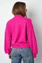 Acryl Gebreide Trui Casual Hart Patroon Herfst/Winter