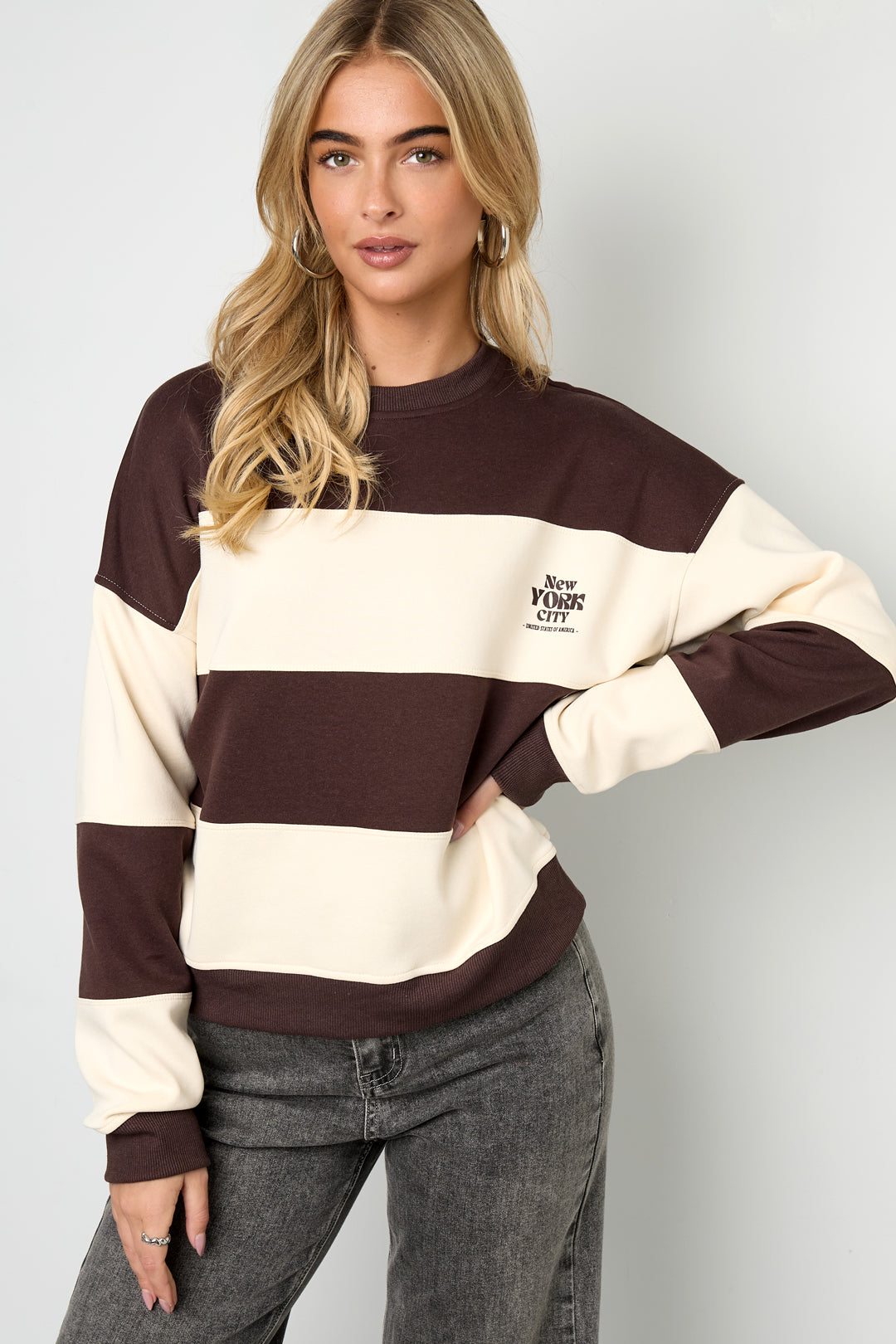 Gestreepte sweater 