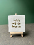 Tegel huisje wijntje feestje