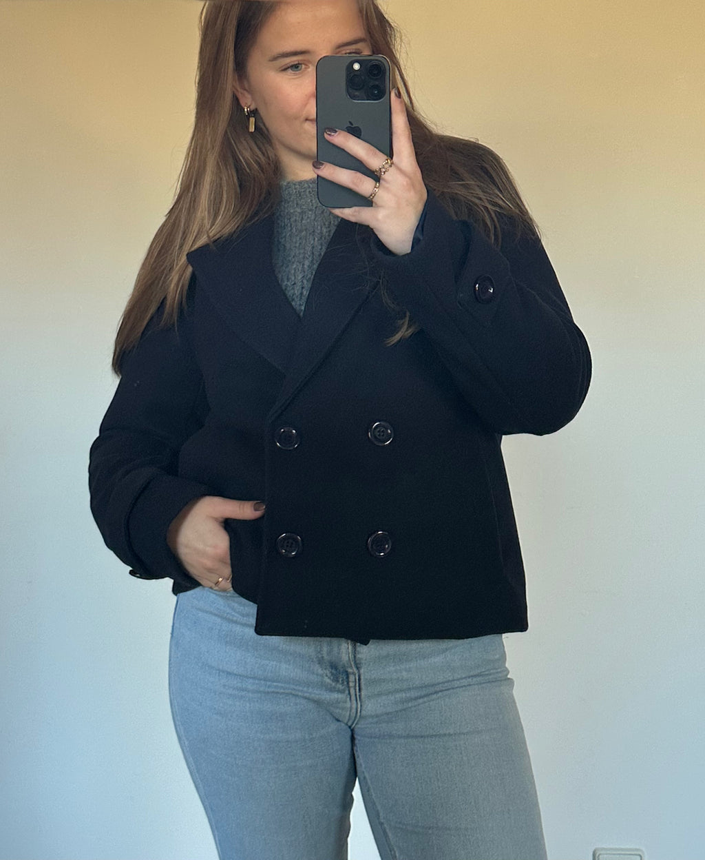 Korte trenchcoat