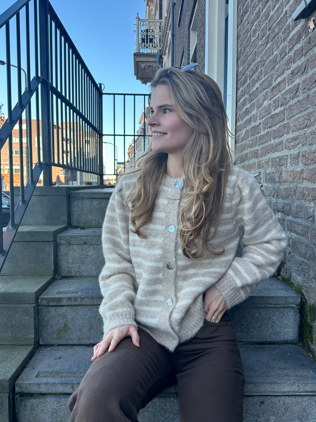 Stripe Cardigan