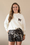 Leopard print short