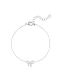 Armband strik zilver