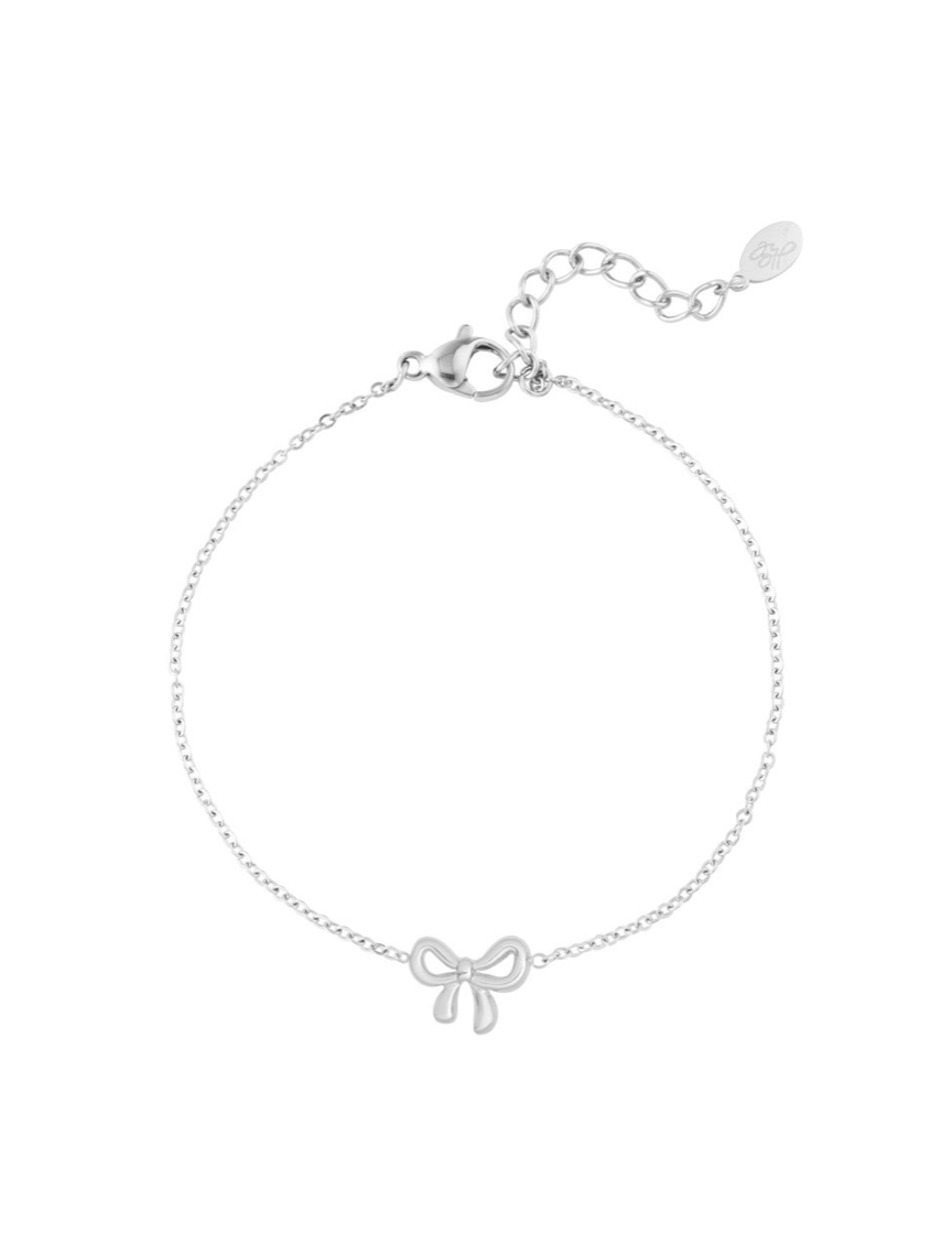 Armband strik zilver