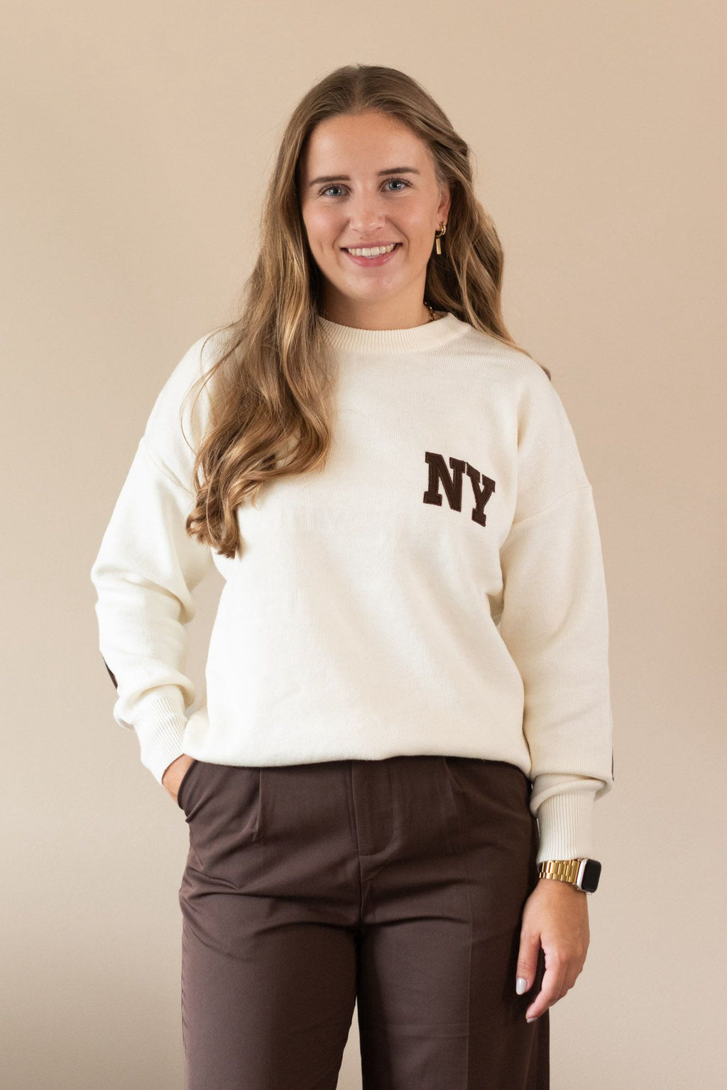 New york sweater beige