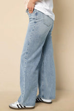 Denim jeans zip up