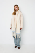Wintersjaals, effen kleur, eenvoudig, polyester, dagelijkse accessoires