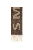 Wintersjaals met lettermotief, eenvoudig, polyester, dagelijkse accessoires