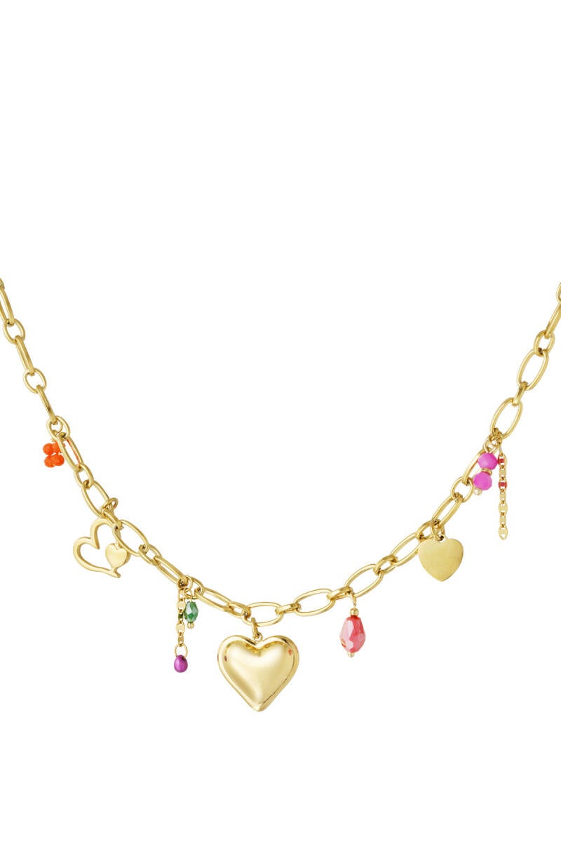 Ketting love charm - Goud