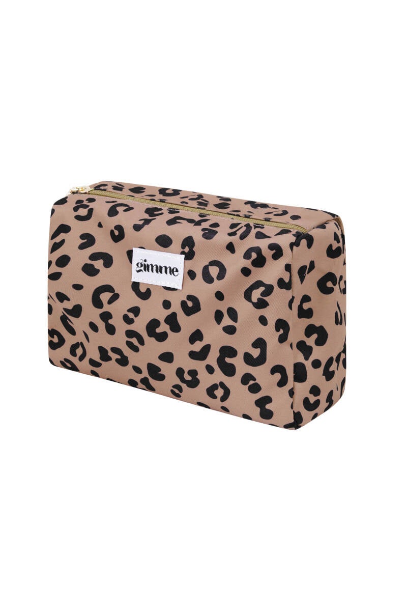 Make-up tas leopard - Bruin